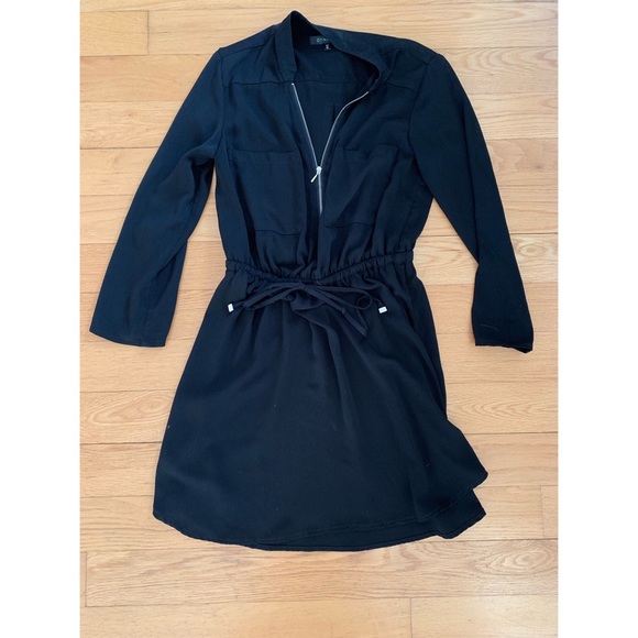 Black dress tie at the waist with gold details - Picture 1 of 3